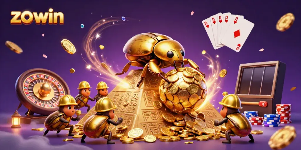 Experience the excitement of the zo win casino world featuring golden beetles and dynamic game elements