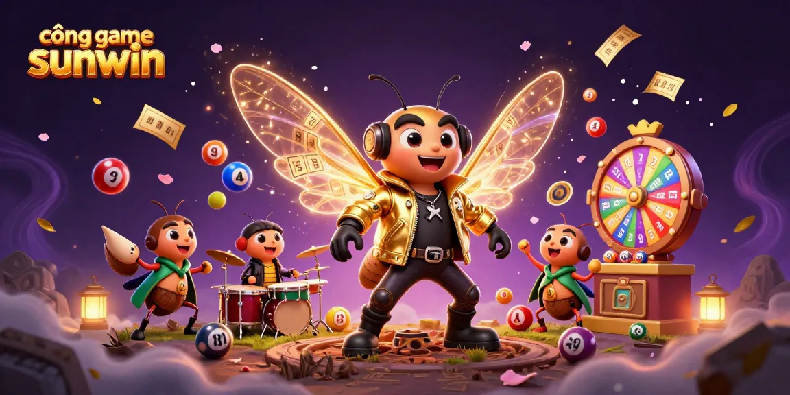 Engage with cổng game sunwin through vibrant lottery elements and energetic characters.